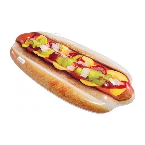 Colchoneta Inflable Pancho Hot Dog Para Piscina Intex