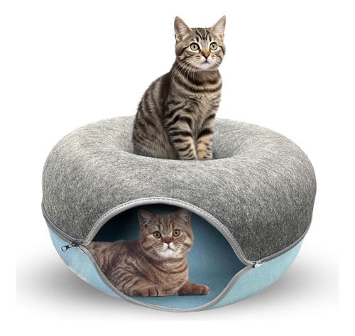 Camburcat Peekaboo Cat Cave - Cama Túnel De Fieltro Para Gat