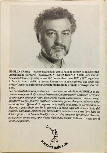 Siniestra Buenos Aires. Emilio Breda. Firmado (Usado)