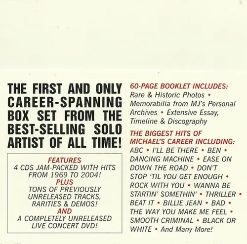 Michael Jackson Ultimate Collection 1 Dvd + 4 Cds Box Novo