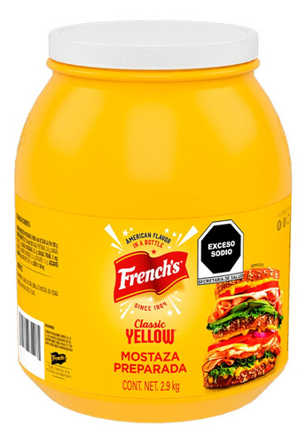 Mostaza Preparada French´s Clásica 2.9 Kg