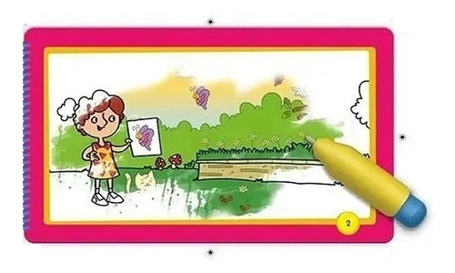 Imagem 3 de 4 de Livro Aquabook Menina Sereia Pintar Com Água Culturama