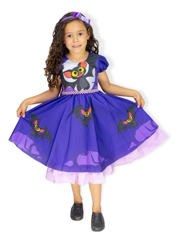 Fantasia De Halloween Pra Bebê Vestido De Bruxa 1 A 3 Anos