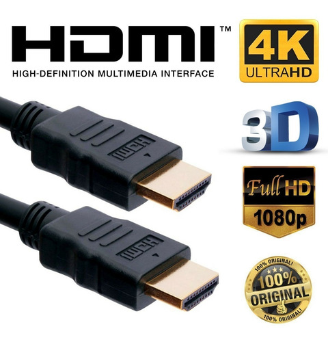 Cabo Hdmi 1,5  Metros 2.0  Ethernet 4k Ultrahd 3d