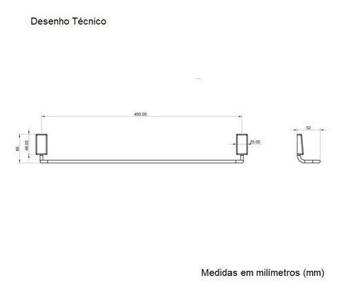Toalheiro Barra 2040 C30 Cromado Lorenzetti Cor Prateado