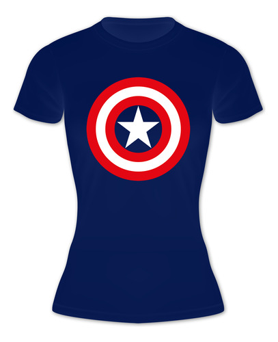 Playera Captain Capitan America Dama