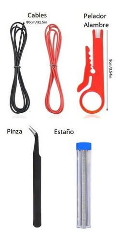 Kit Soldadura Soldar Estaño Soldador 60w Temp. Ajustabable