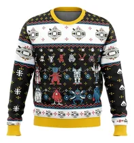 Comprar Polera Digimon Ugly Sueter Navidad Polera Sublimada