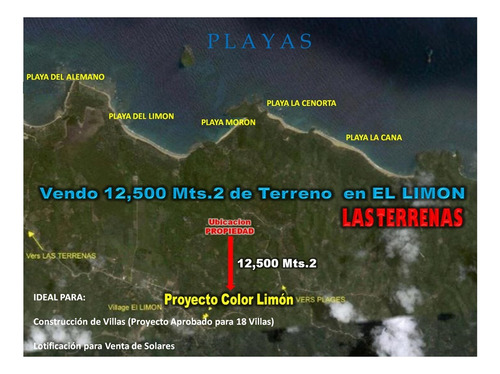 Vendo 12,500 Mts.2 De Terreno En El Limon, Con Proyecto De Villas Aprobadoproyecto Color Limón.