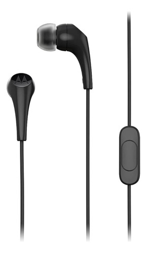 Audífonos Motorola Earbuds 2s Con Micrófono Jack 3.5mm Negro