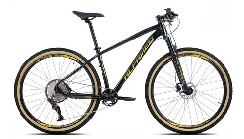 Bicicleta Aro 29 Alfameq Vx 12v Freio A Disco Hidráulico Cor Preto/amarelo Tamanho Do Quadro 17