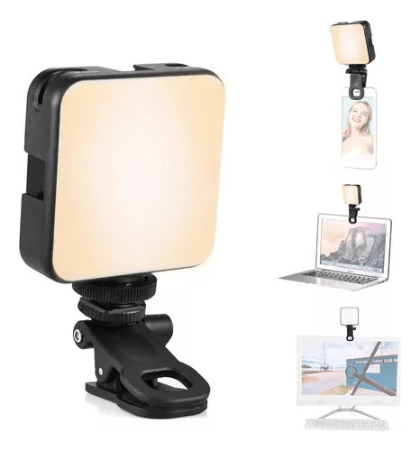 Nuevo Andoer W64 Mini Lámpara De Video Led Con Clip For