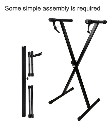 Soporte De Piano Universal Plegable Estilo X Con Goma Antide