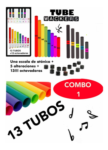 Imagen 8 de 9 de Tubos Sonoros. Una Octava Diatónica Más 5 Alteraciones