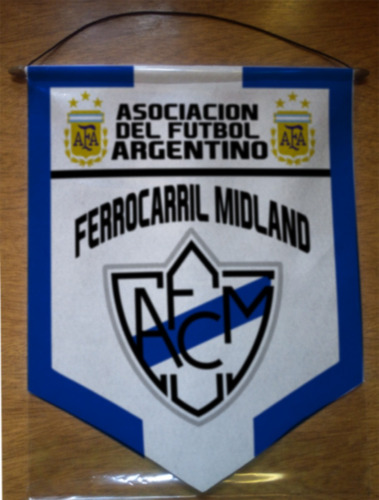 Banderin Paño Legitimo 40cm Ferrocarril Midland