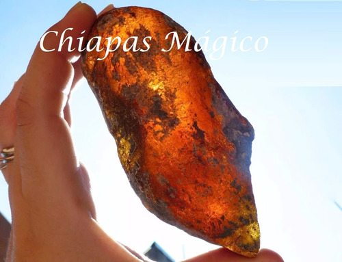 Pieza Ámbar De Chiapas En Bruto 129 Gramos Excelente Calidad