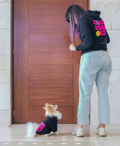 Sudadera Good Vibes Only Ropa Perros Pequeños Y Grandes