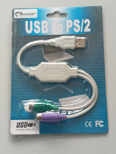 Cable Adaptador Usb A Ps/2 Para Mouse Y Teclado Generico Nue