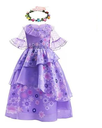 Vestido Encanto Disney Isabela Disfraz