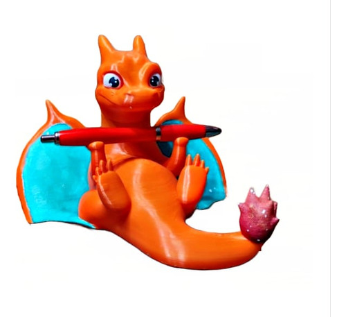 Soporte Para Lapicero Inspirado En Charizard Pokemón