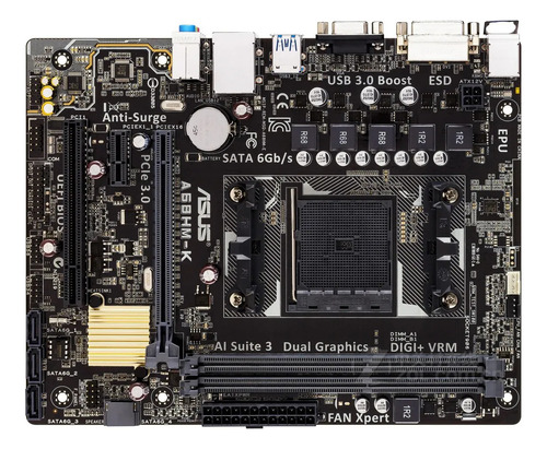 Mother Asus A68hm-k Fm2/fm2+pci-e 3.0 Ddr3