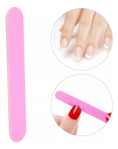 Pulishing Lima, 100 Unidades, Uñas Desechables De Doble Cara