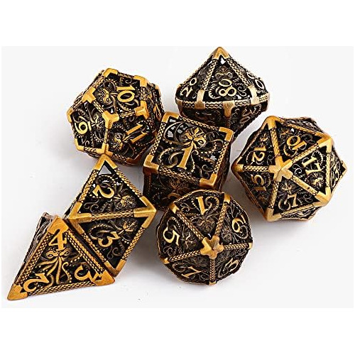Dados De Metal Huecos De Cobre Con Caja De Metal Dados De Me