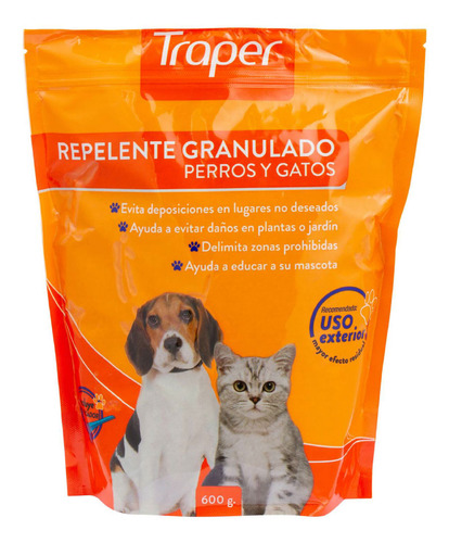 Traper Repelente Exteriores Perros Gatos - Granulado 600gr