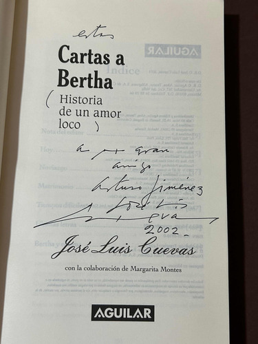 Cartas A Bertha Historia De Un Amor José Luis Cuevas Firmado (Usado)
