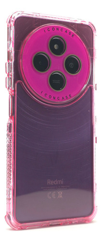 Funda 3 En 1 Para Redmi 14c Case Protector 360 Uso Rudo Rainbow Dream - Rosa Redmi 14c