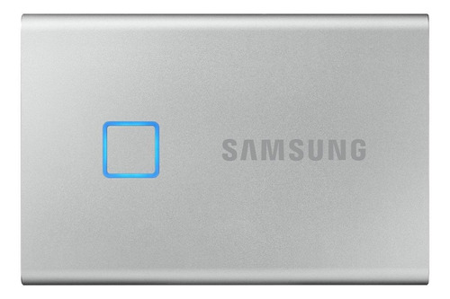 Imagen 1 de 3 de Disco sólido SSD externo Samsung Portable SSD T7 MU-PC500 500GB plata