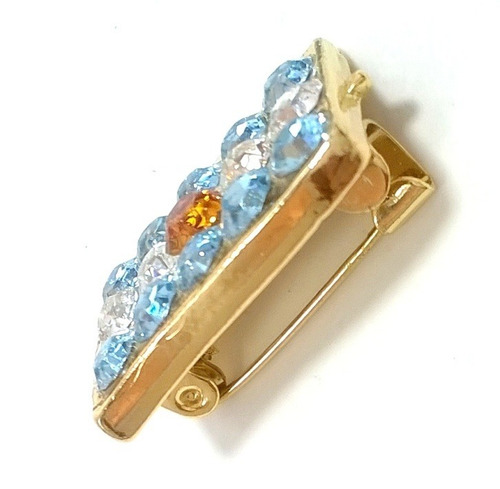 Prendedor Pin Bandera Escarapela Argentina Strass Checo
