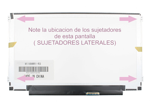 Pantalla 11.6 Led Nt116whm-n10 Slim 40 Pines 1366x768 Mate