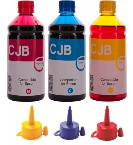 Imagem 1 de 1 de Refil Tinta Para Impressora L375 L210 L355 L365 (3x500ml)