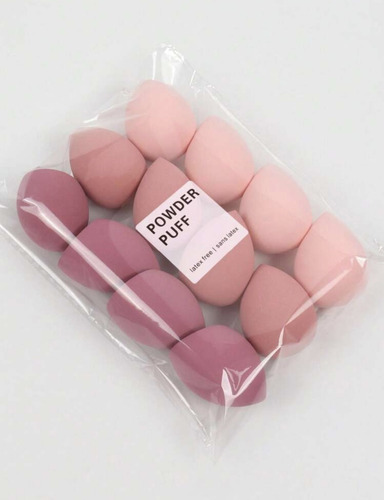 Set 12 Esponja De Maquillaje Para Difuminar Corrector Y Base