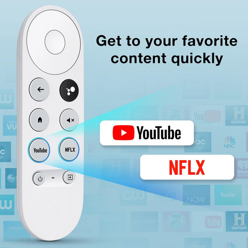 Control Remoto Para Google Chromecast 4k Hd Comando Voz