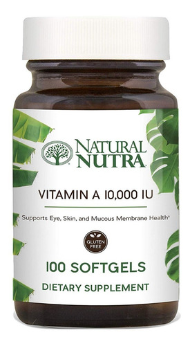 Natural Nutra Vitamina A Sist Inmunitario, Ojos Saludable