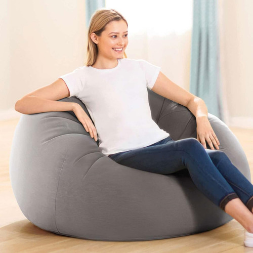 Sillon Puff Inflable Individual Interior Exterior 1.14 Mts Color Color Al Azar