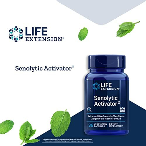 Ativador Senolítico Life Extension - Com Quercetina, Fisetin
