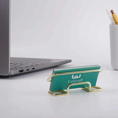 Soporte De Tarjetas De Negocios De Leicraft Para Escritorio,