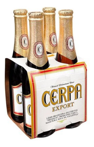 Cerveja Cerpa Export Long Neck 350ml (4 Unidades)