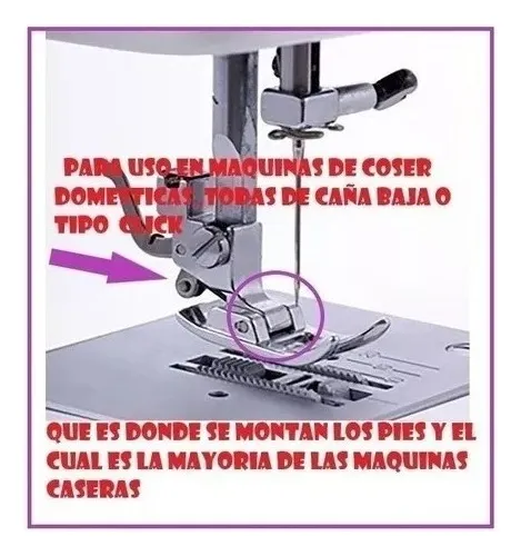 Kit 42 Pie Prensatelas Maquinas Coser Singer Brother Panavox Color Plateado
