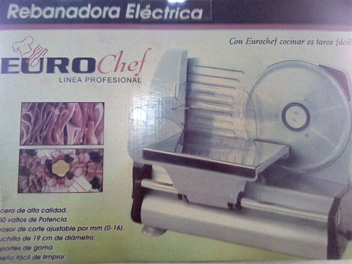 Rebanadora Electrica Euro Chef Linea Profesional