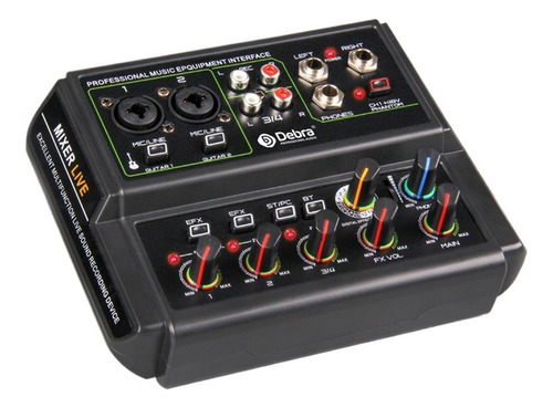 Placa De Som De Interface De Áudio De 4 Canais D4-live Com