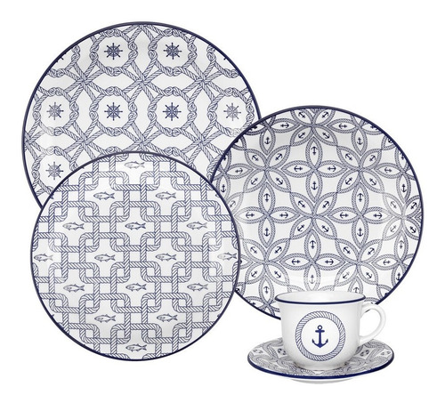 Set De Vajilla Completa Oxford 20 Piezas Ceramica 