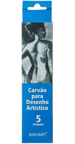 Carvão Vegetal Para Desenho Sinoart 5 Unidades