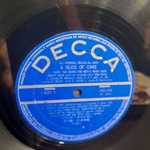 Imagem 5 de 6 de Vinil Lp A Slice Of Cake 1968 Bom Estado The Cake