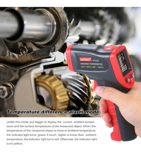 Wintact - Termómetro Infrarrojo Profesional (50 C~850c)