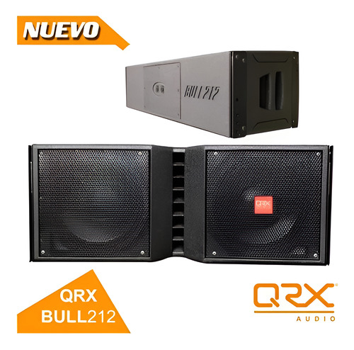 Nuevo Bafle Aéreo Line Array Qrx Audio® Bull212 Tiro Largo