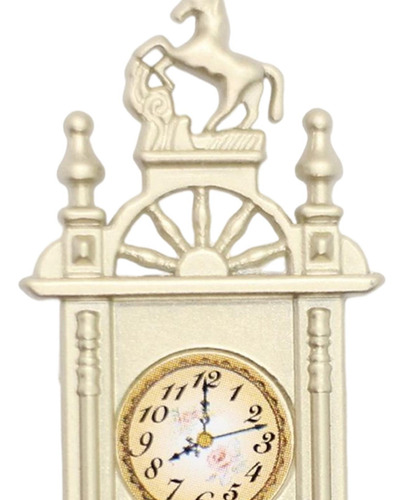 Reloj De Pared Para Casa De Muñecas 1:12, Reloj Beige